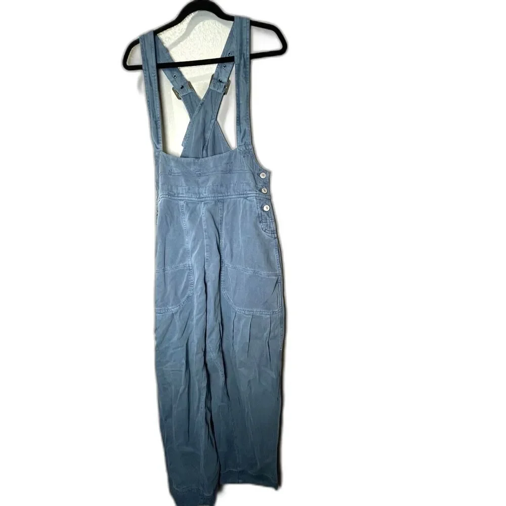 Free People We The Free Felix Tapered Overalls Blue Size M NWOT $148 retail